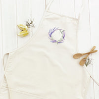 Lavender Wreath - Women's Apron