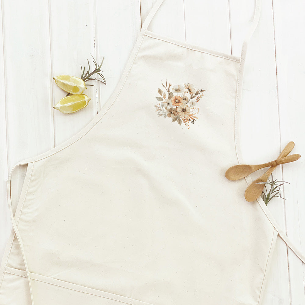 Fall Flowers - Customizable Women's Apron
