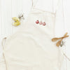 Red and White Stripe Ornaments - Customizable Women's Apron