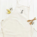 Blue Winter Snowman - Customizable Women's Apron