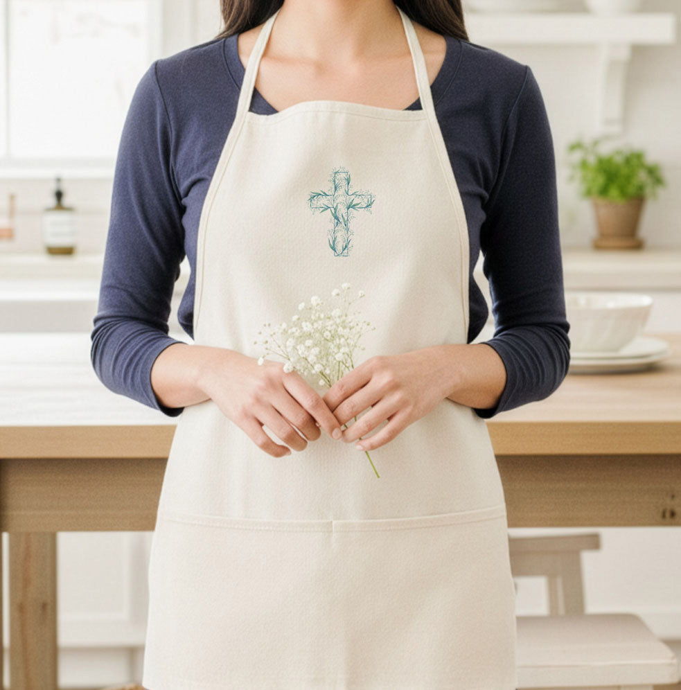Spring Easter Cross - Women's Apron