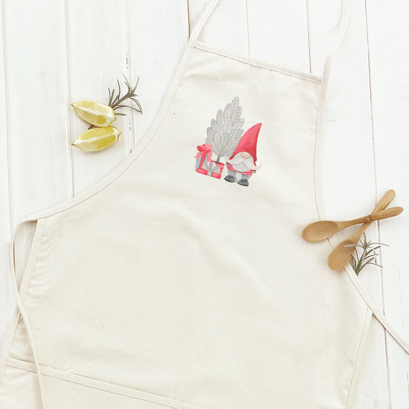 Christmas Gnome with Tree - Women's Apron