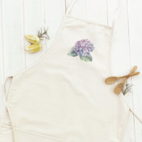 Watercolor Hydrangea - Women's Apron