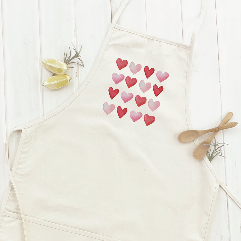 Rows of Hearts - Women's Apron
