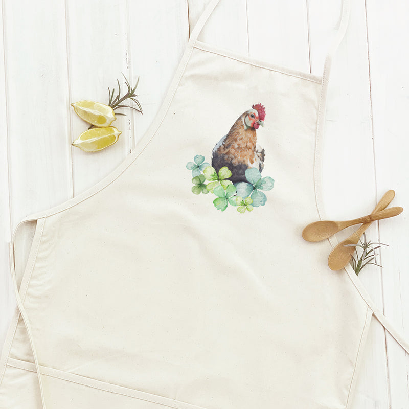 Chicken with Clovers - Women's Apron