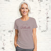 Vintage Script w/ City, State - Custom Women's T-Shirt