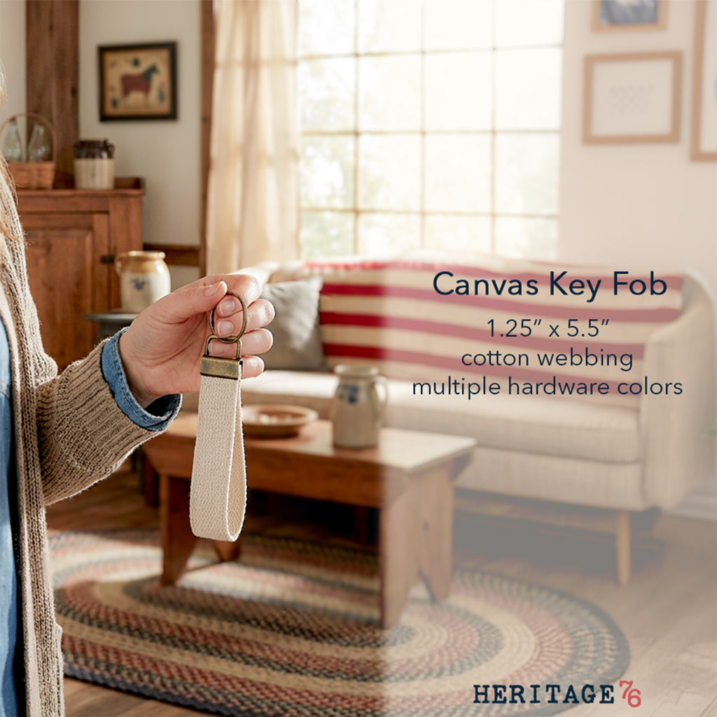 Star: City State Est - Custom Cotton Key Fob