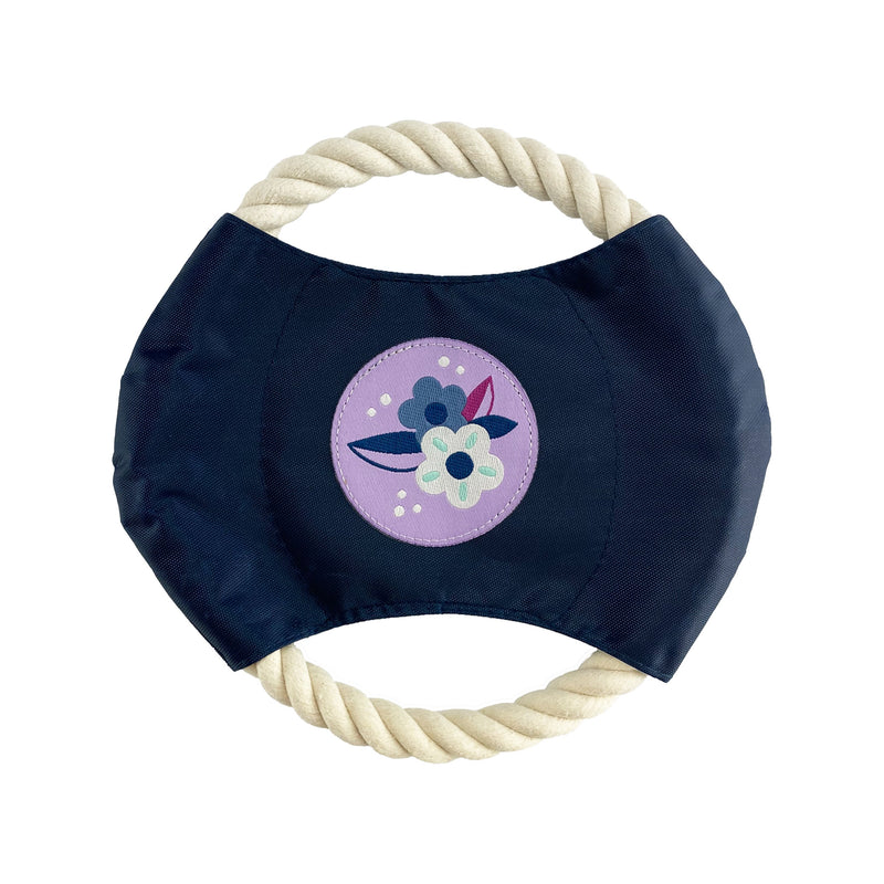 Metro Floral - Dog Rope Disc Toy