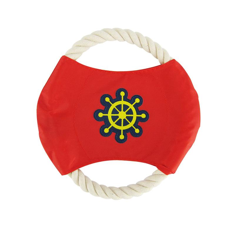 Ship Wheels & Anchors  - Dog Rope Disc Toy