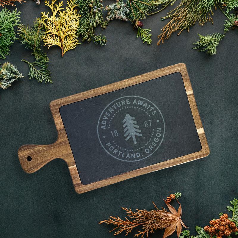 Tree Stamp - Custom Slate Serving Board