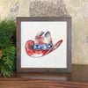 Patriotic Cowboy Hat - Framed Sign