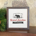 Bear Scene w/ City, State - Custom Framed Sign