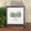 Watercolor Mountain Scene, Custom - Framed Sign