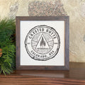 Tree Ring w/ City, State - Custom Framed Sign