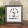Long Live Cowgirls w/ City, State - Custom Framed Sign