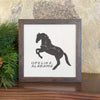 Horse Silhouette Custom - Framed Sign