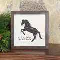 Horse Silhouette - Custom Framed Sign
