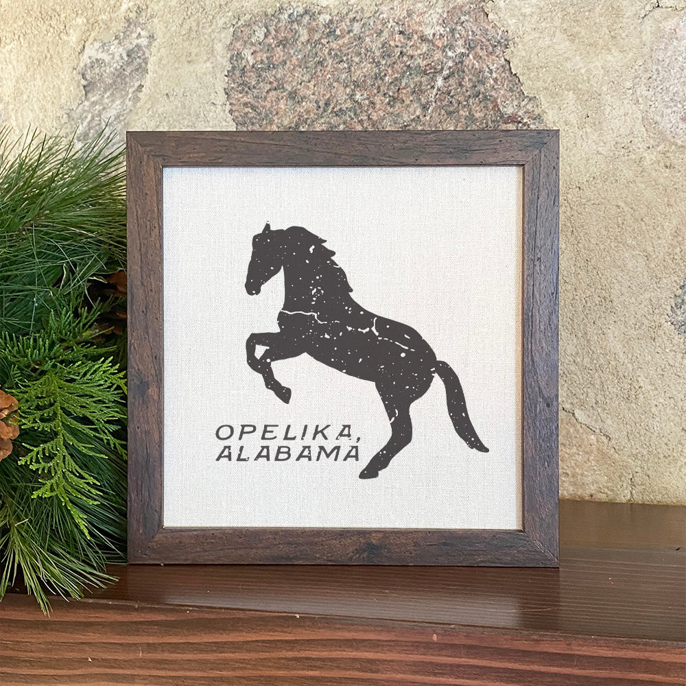 Horse Silhouette - Custom Framed Sign