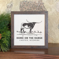 Home on the Range Custom - Framed Sign