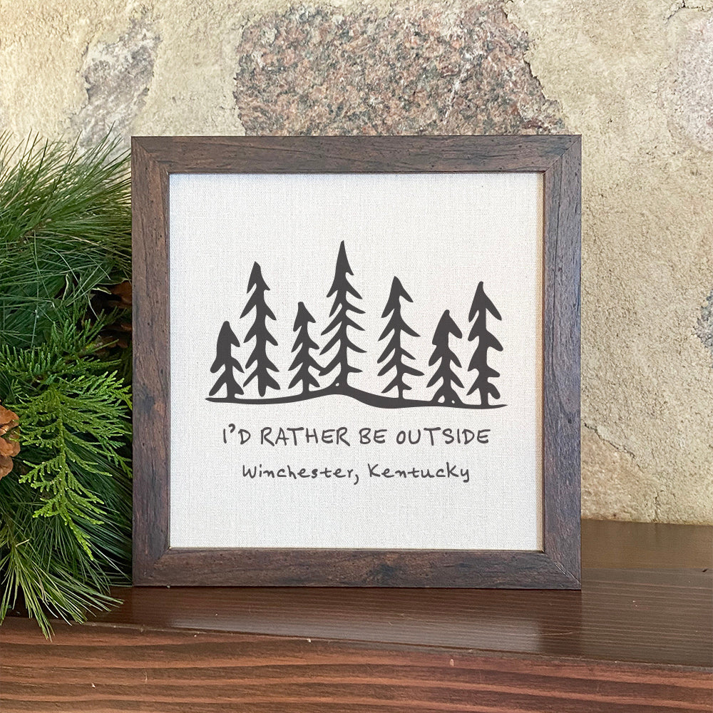 Northwoods Calling - Custom Framed Sign