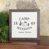 The Custom Campground - Custom Framed Sign