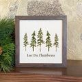 Watercolor Pines - Custom Framed Sign