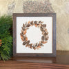 Pinecone Wreath - Autumn Framed Sign