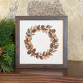 Pinecone Wreath - Autumn Framed Sign