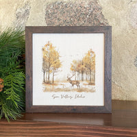 Early Fall Buck - Custom Framed Sign