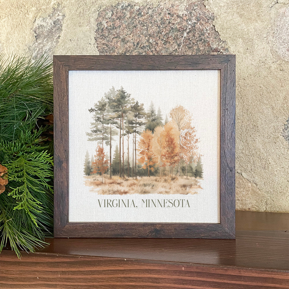 Tall Tree Forest - Custom Framed Sign