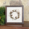 Rustic Pinecone Wreath - Winter Customizable Framed Sign