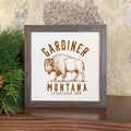 Buffalo Illustration - Custom Framed Sign