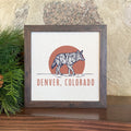 Coyote at Sunset - Custom Framed Sign