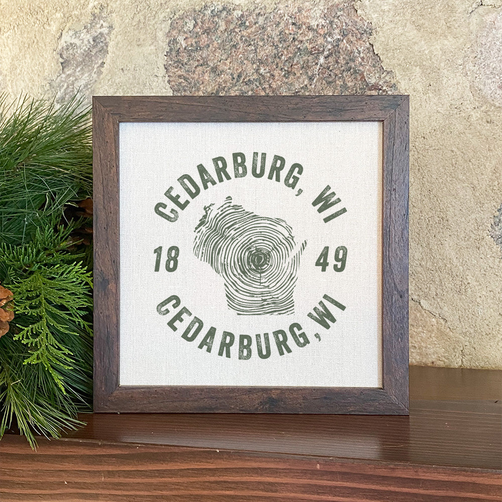 Tree Ring State - Custom Framed Sign