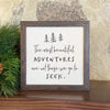 Beautiful Adventures (Trees) - Framed Sign