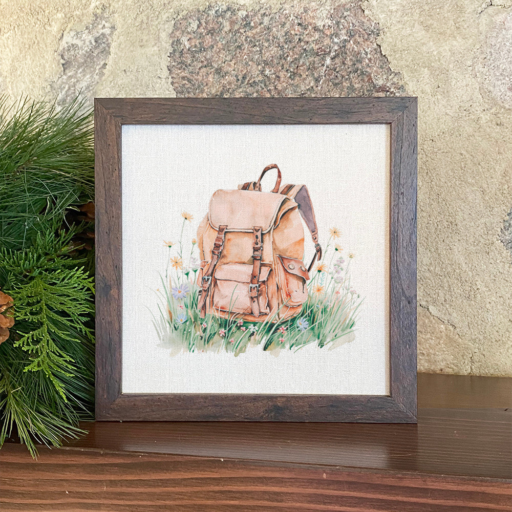 Hiking Pack - Framed Sign