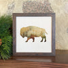 Watercolor Buffalo - Framed Sign