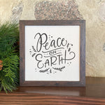 Peace on Earth - Framed Sign