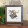 Winter Moose - Framed Sign