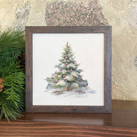 Forest Christmas Tree - Framed Sign