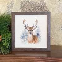 Winter Buck - Framed Sign