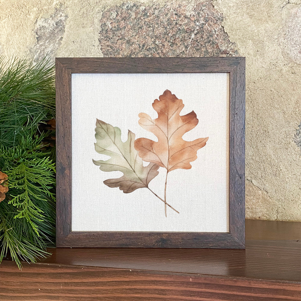 Oak Sign Frame Oak Leaves - Framed Sign – American Life Brands