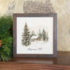 Winter Retreat - Custom Framed Sign