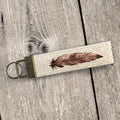 Feather - Canvas Key Fob