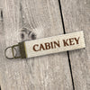 Cabin Key - Canvas Key Fob