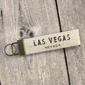 Distressed City, State - Custom Canvas Key Fob