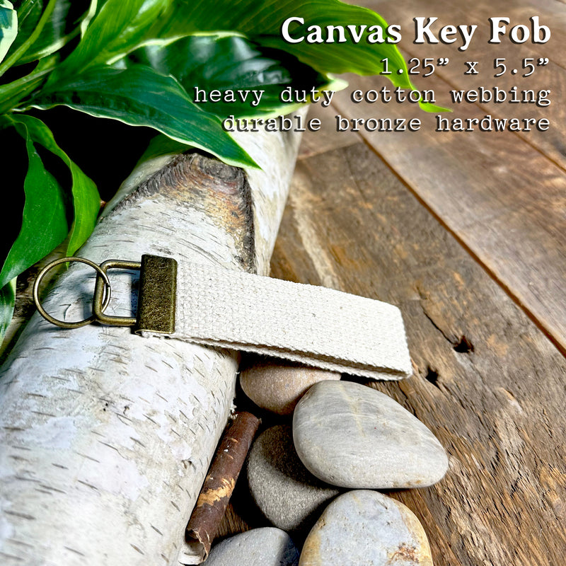 Cabin Key - Canvas Key Fob