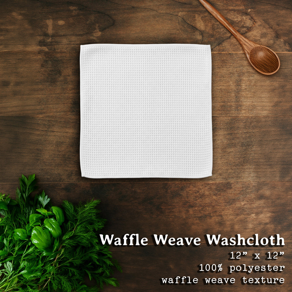 At Home Amoung Trees - Custom Waffle Weave Washcloth
