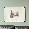 Winter Retreat - Custom Canvas Wall Hanging