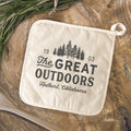 Great Outdoors w/ City, State - Custom Cotton Pot Holder